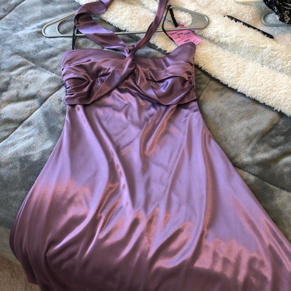 early 2000s purple short dress